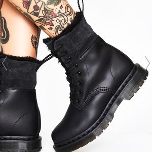 Dr Martens 1460 Kolbert Faux Fur boots 7